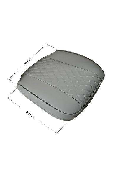 Elindor Car seat cover, universal, 51 x 52 cm, offers protection for the front seat, anti-slip, Gray