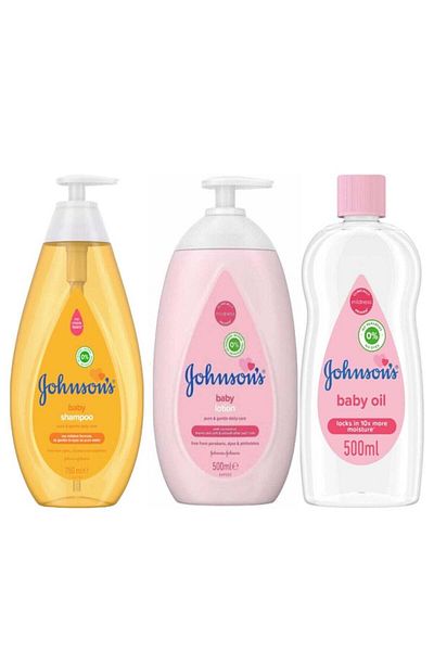 Johnson Baby Kit - Shampoo, Lotion, and Oil 750+500+500ml