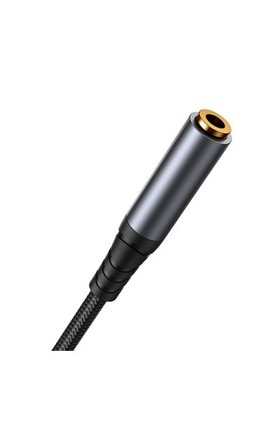 Joyroom Przedłużacz kabla przewodu Audio Stereo AUX 3.5mm mini jack 1.2m czarny