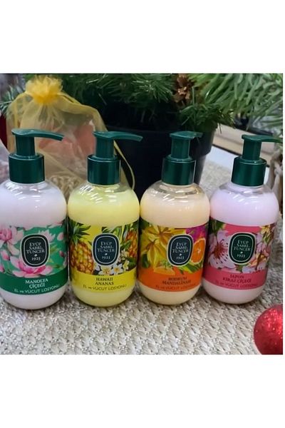 Eyüp Sabri Tuncer Eyüp Sabri Tuncer Vegan Natural Olive Oil Hand and Body Lotions 280 ml 4 Pcs