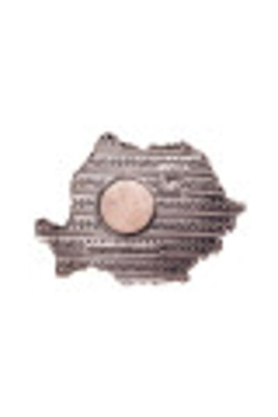 Magnetella Magnet De Frigider, Harta Romaniei Tricolor, Mb046, Suvenir