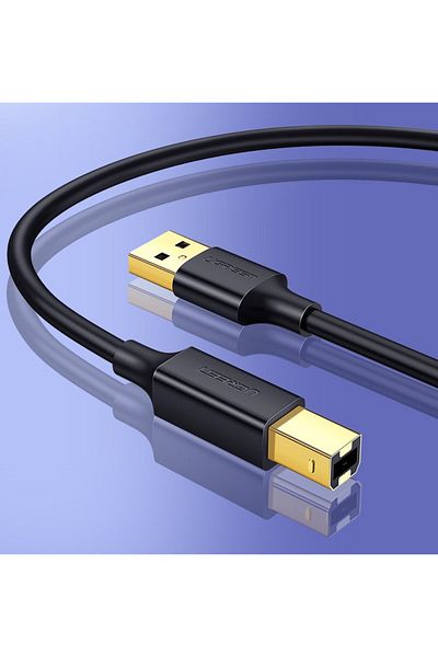Ugreen Kabel przewód do drukarki USB 2.0 - USB-B 1.5m czarny