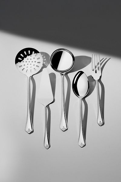 Nehir Fulya Sade 5 Piece Boxed Stainless Steel Serving Set