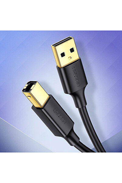 Ugreen Długi kabel przewód do drukarki USB-A - USB-B 480Mb/s 5m czarny