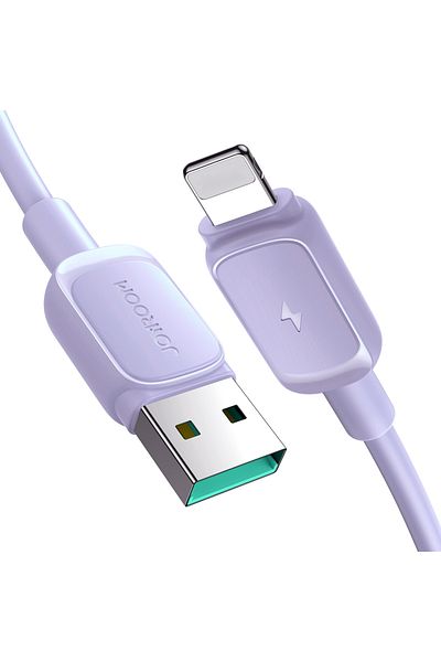 Joyroom Cablu pentru iPhone USB-A - Lightning 2.4A 1.2m violet