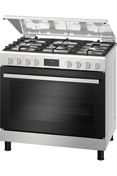 Bosch Series 6 Gas Range Cooker Stainless Steel, HGX5H8W50M