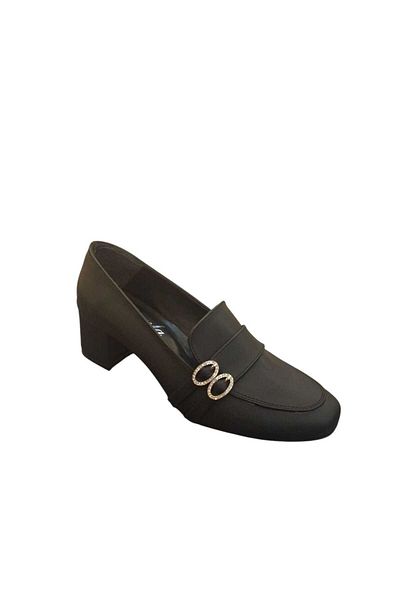 SOLMAZ Damla Closed Buckle Heeled Shoes