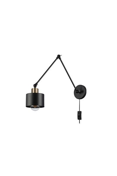 MasterLED Elza 0122-LVT Sconce, with switch, 1xE27, black, IP20,
