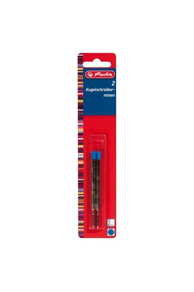Herlitz Parker Style Refills, Material Metal, Ink Color Blue, Set of 2
