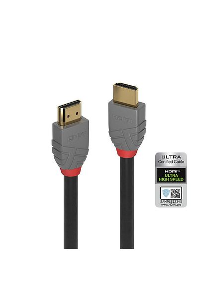 Inna marka Kabel HDMI Ultra High Speed Lindy 2M Anthra Line 7440-00-89, 36953