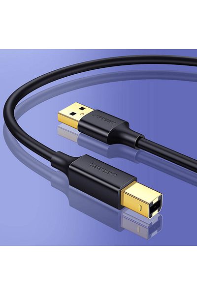 Ugreen Cablu lung USB-A - USB-B pentru imprimantă, 480Mb/s, 5m, negru