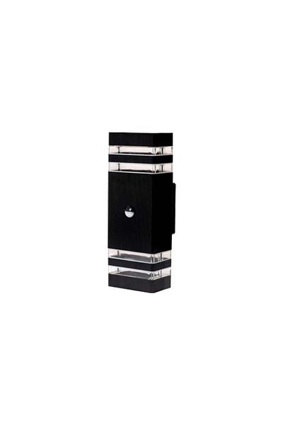 MasterLED Inez 8526-lvt Outdoor Sconce, With Motion Sensor, 2xgu10, Black, Ip65,