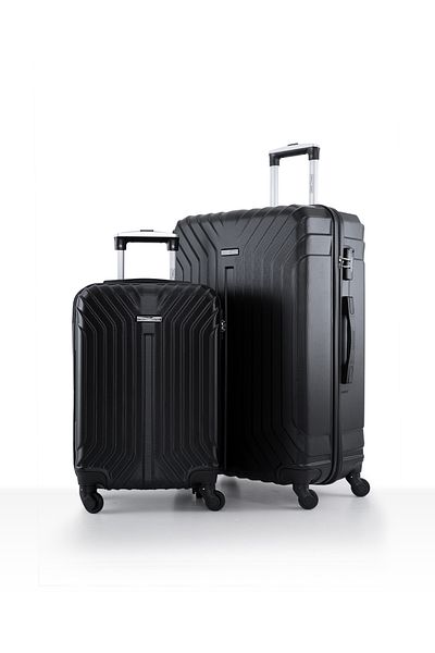 PARAJOHN Vector 2-piece Luggage Set Abs Hard Shell Check-in Trolley Bag With 360° Spinner Wheels & Lock