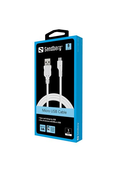 Inna marka Kabel Sandberg do synch/charge MicroUSB 1m