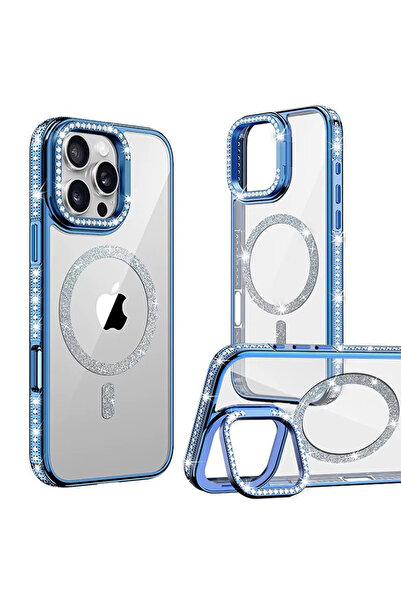 REDz Accessories Husă Crystal MagSafe, suport pentru cameră, iPhone 16 Pro, p...