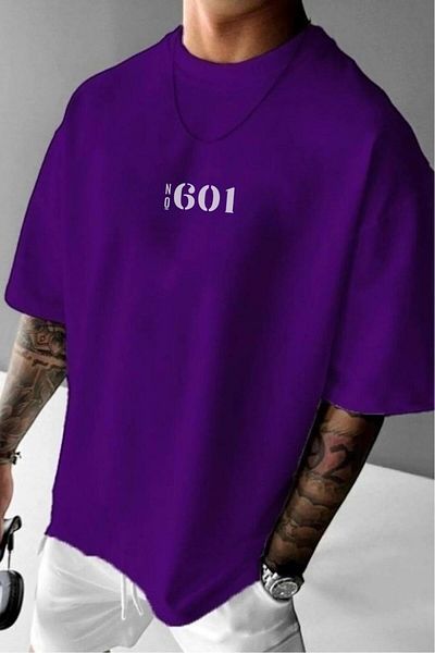 CAST COLLECTİON Ανδρικό μπλουζάκι με στάμπα No601 Oversize Wide Fit