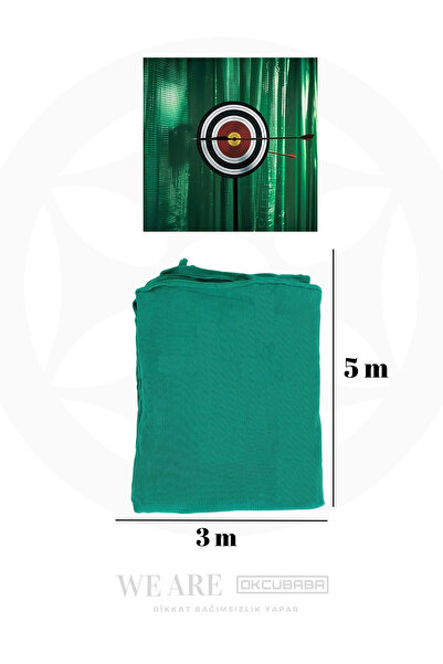 okcubaba Okçuluk Güvenlik Perdesi – 5x3 m Güçlendirilmiş Polyester Ok Yakalam...