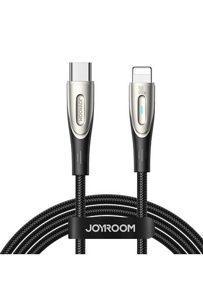 Joyroom Cablu pentru iPhone Star-Light Series USB-C - Lightning 30W 1.2m negru
