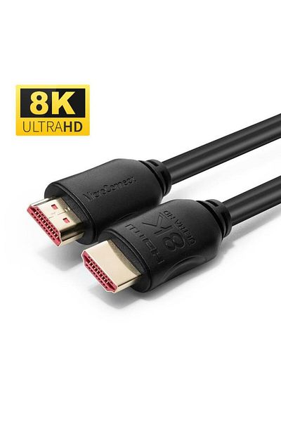 MicroConnect Kabel HDMI 8K, 7,5m, Wsparcie 2.1 8K@60Hz, 4K@120Hz, Złącza Pozłacane,