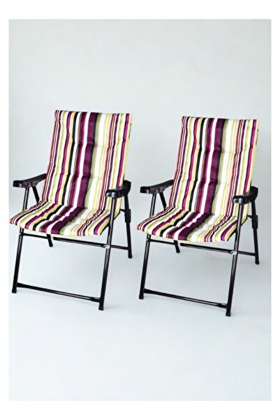 smart home طقم كراسي تخييم قابلة للطي مكون من كرسيان- مقعد تخييم مبطن خفيف ال...