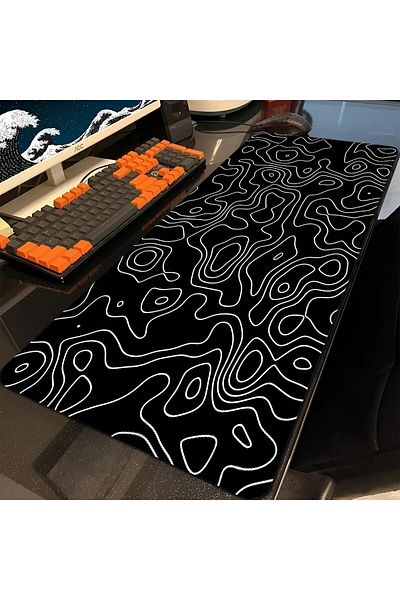 Lumely Mouse Pad,High Density High Sensitivity,Strongly Adhering Rubber Non-Slip Base,30x80cm,Black