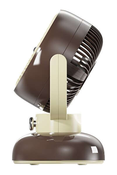 Everest Efn12 Kahve 1200Mah 3 Hız Kademe Led Işıklı Retro Masaüstü Usb Fan