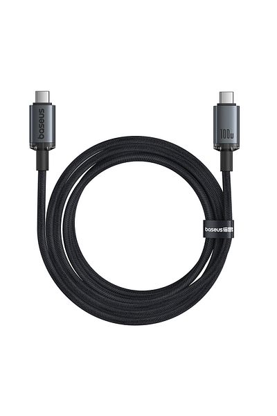 Baseus Kabel przewód Crystal Shine USB-C - USB-C USB3.2 100W 20Gbps 1.5m - czarny