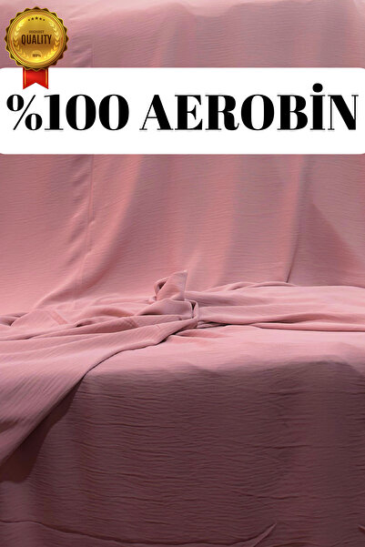 kumaş sarayı Aerobin Kumaş Elbiselik Etelik Tuniklik Dökümlü - 150 cm En