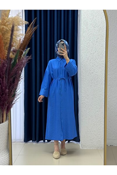 MİHRA STORE فستان فيلينيا بأكمام وهمية بالفراولة-TN013 Saks