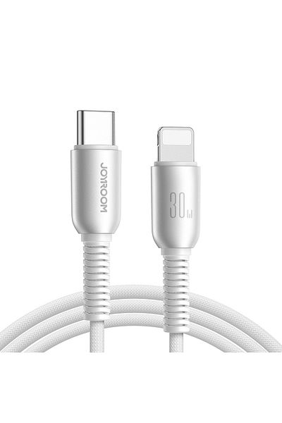 Joyroom Cablu USB-C la iPhone Lightning de 30W, seria Cutting-Edge, 1,2 m - Gri