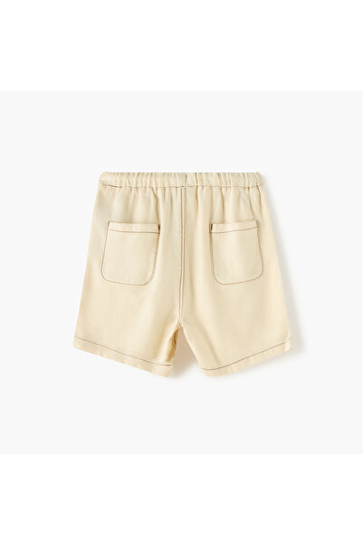 giggles Solid Shorts with Drawstring Closure and Pockets