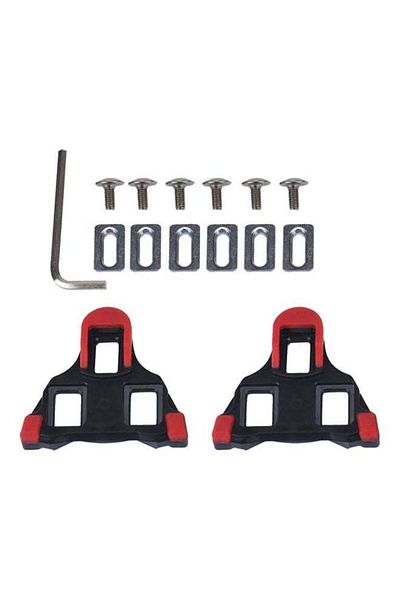 fun zone 2 Pcs 6 Degrees Float Bicycle Road Bike Cycling Shoe Pedal Cleats Accessories Set