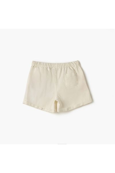 Juniors Floral Embroidered Denim Shorts with Elasticated Waistband
