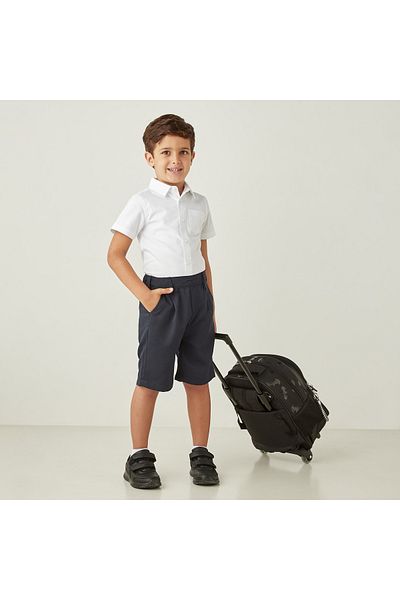 Juniors Solid Shorts with Belt Loops and Pockets