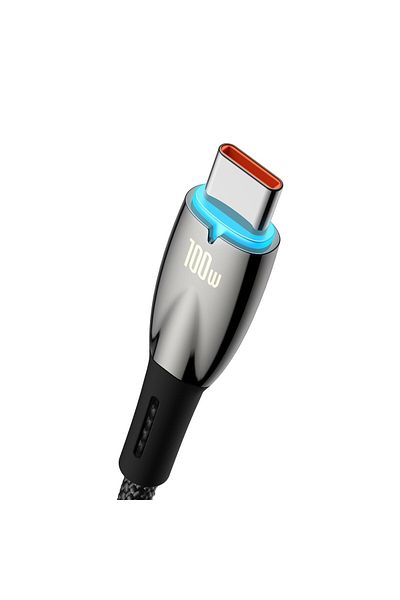 Baseus Kabel przewód do szybkiego ładowania Glimmer USB-A - USB-C 2m - czarny