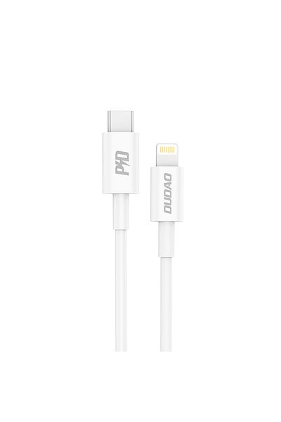 DUDAO Kabel przewód L6X USB-C - iPhone Lightning PD 20W 1m - biały