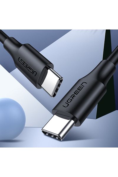 Ugreen Kabel przewód USB Typ C do ładowania i transferu danych 3A 1m czarny