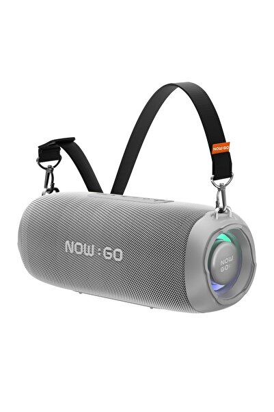 NowGo F8 40w Rgb Speaker Su Geçirmez Taşınabilir Kablosuz Bluetooth Hoparlör Gri