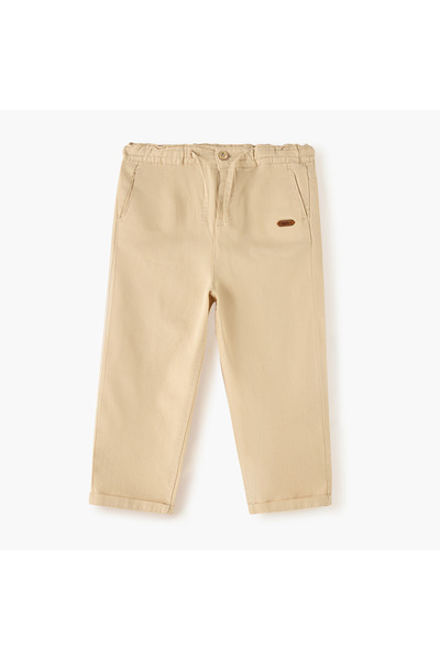 Juniors Solid Pants with Drawstring Closure and Pockets