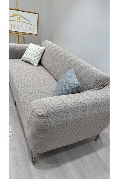 uzhanem Husa de canapea Jacquard pentru 3 persoane, husa de canapea extensibila (CONTEINER PRODUS 1BUC) husa de canapea
