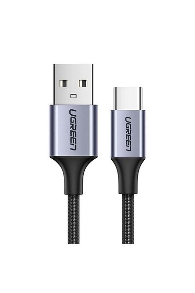 Ugreen Kabel przewód USB-A - USB-C QC 3.0 3A 0.25m - szary