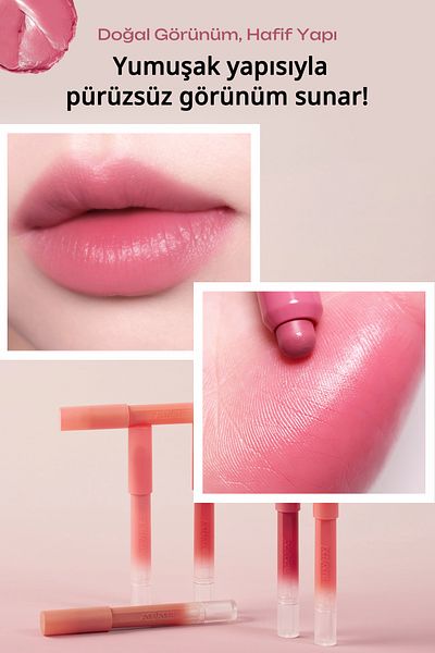 PERIPERA Lightweight Pen Lipstick Slip on My Lip with One Touch Smooth Application (S02 Work Thebest)