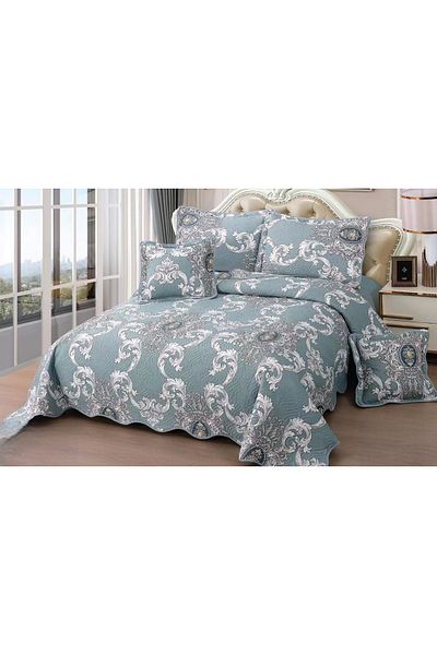 CHIRASO Fine Cotton Duvet Cover Set, Duvet Cover 230x250cm, 2 Pillowcases 60x80cm, 2 Pillowcases 55x55cm