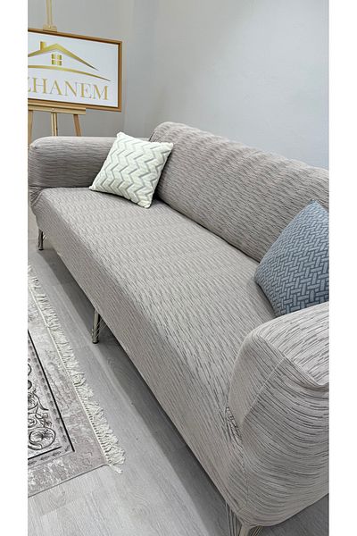 uzhanem Husa de canapea Jacquard pentru 3 persoane, husa de canapea extensibila (CONTEINER PRODUS 1BUC) husa de canapea