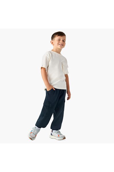 Juniors Solid Pants with Drawstring Closure and Pockets
