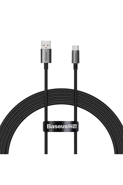 Baseus Kabel przewód Superior Series USB-A - USB-C 100W do Huawei Honor 1.5m - czarny