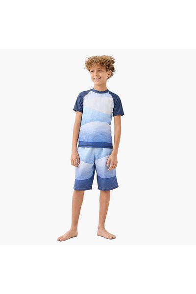 Juniors Printed Swimwear Set