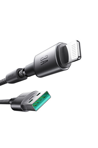 Joyroom Cablu USB-A - iPhone Lightning cu suport magnetic organizator 1.2m - gri