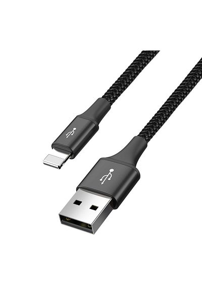 Baseus Kabel przewód USB 4w1 Iphone Lightning 2 x USB-C microUSB w nylonowym oplocie 3.5A 1.2m czarny