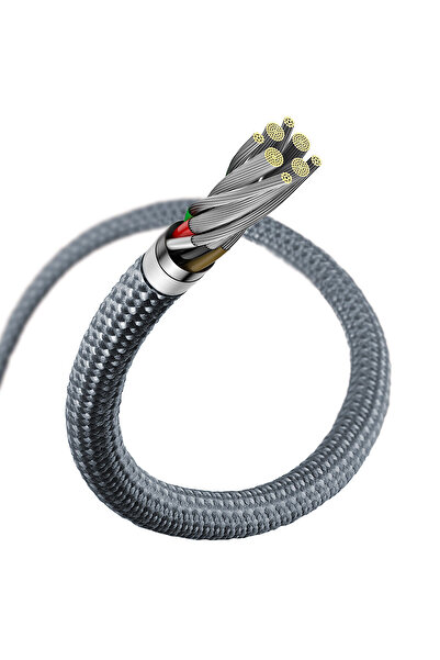 Baseus Kabel przewód do iPhone USB-C - Lightning Power Delivery 20W 2m - szary